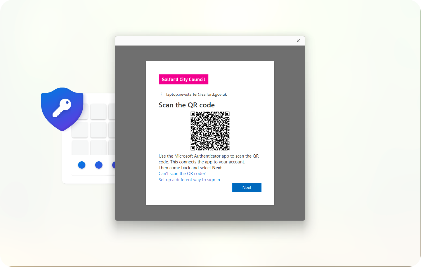 Scan QR code