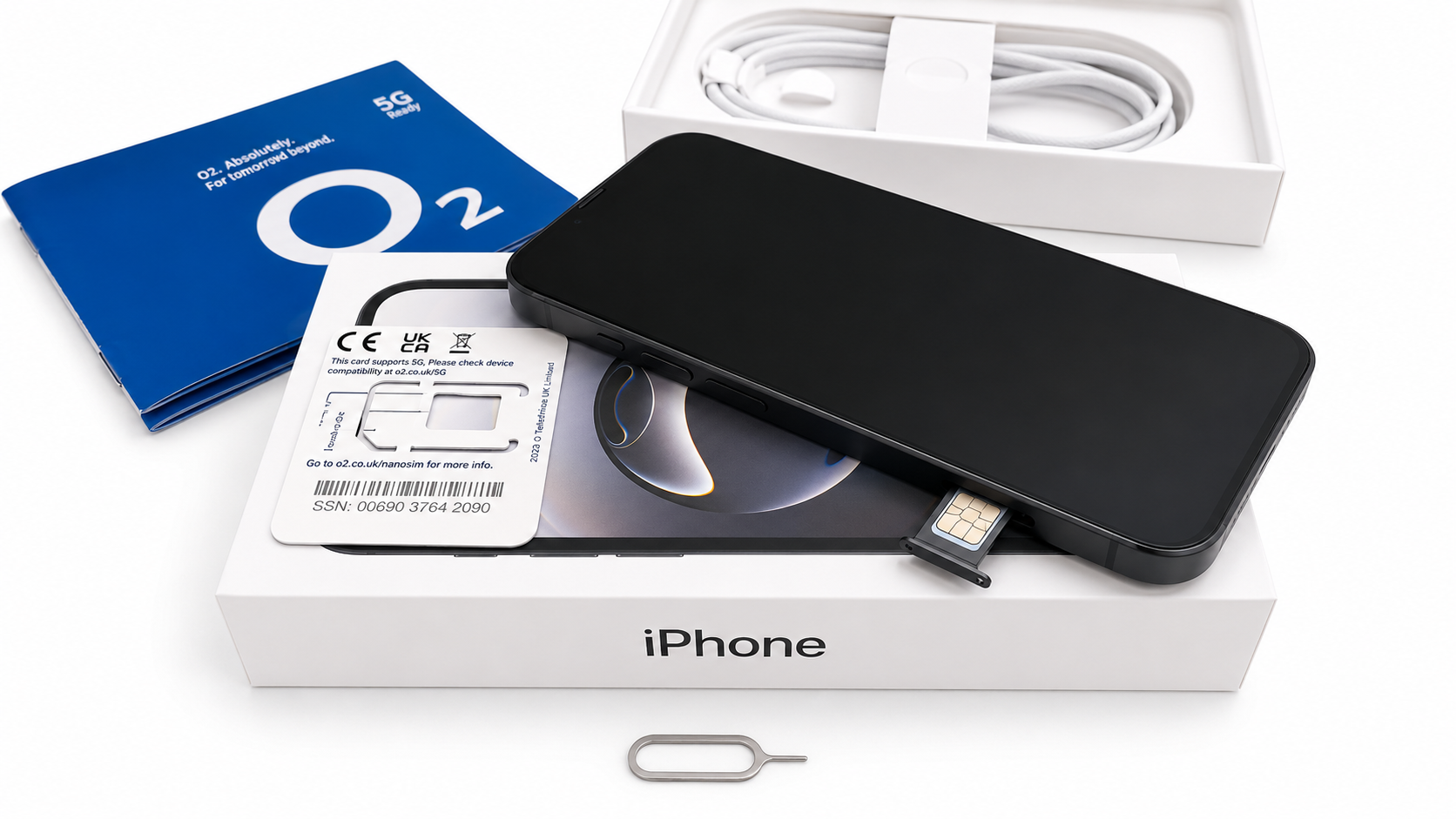 Inserting SIM card into iPhone